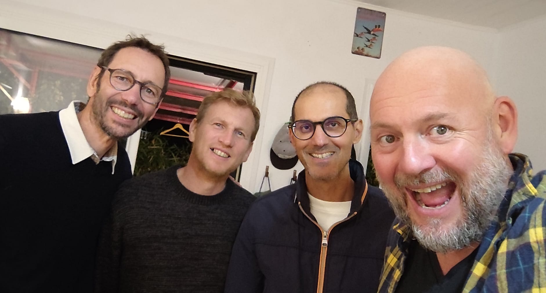 Les quatre amis réunis aujourd’hui